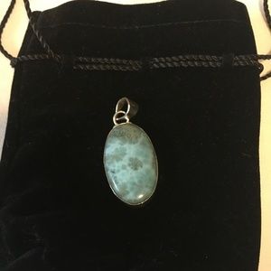 NEW Genuine LARIMAR Pendant 925 Silver